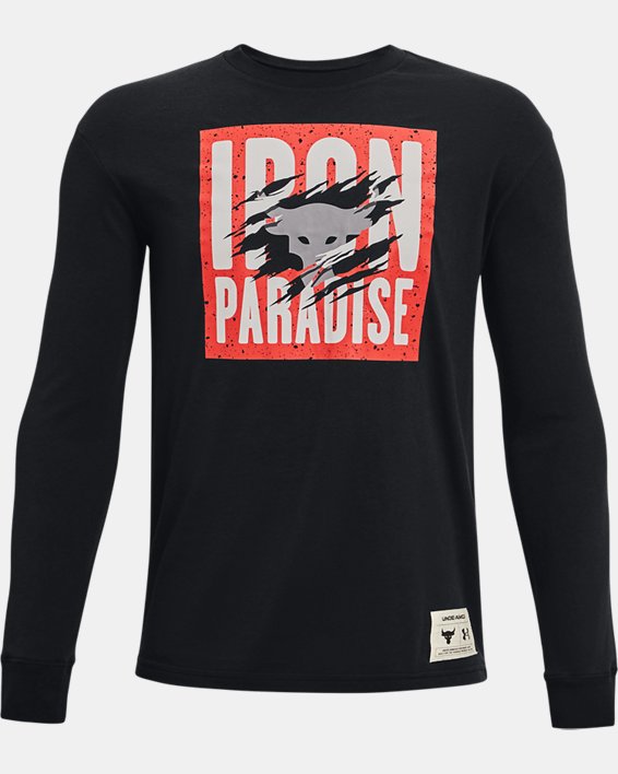 Boys' Project Rock Iron Paradise Long Sleeve, Black, pdpMainDesktop image number 0